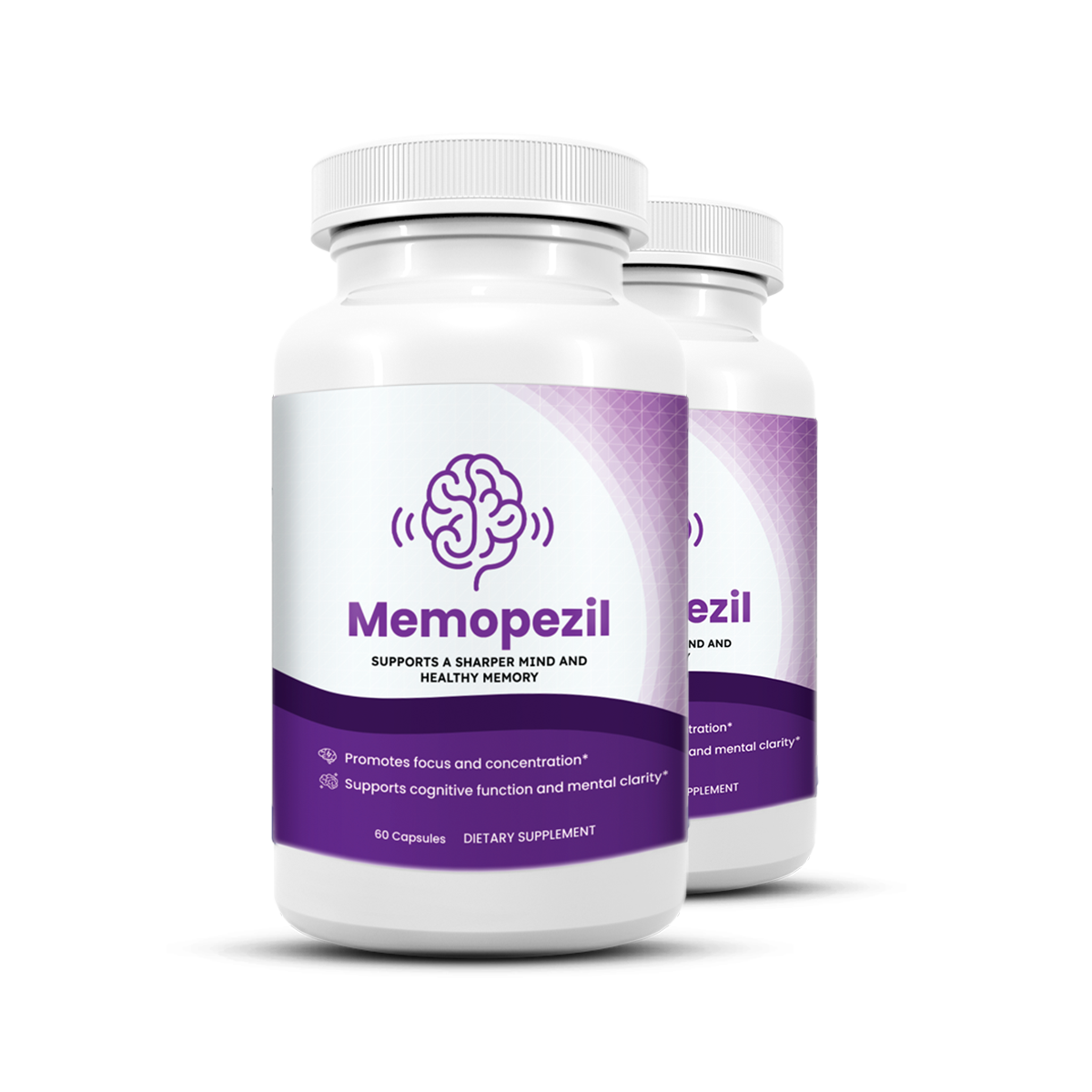 Memopezil supplement bottle